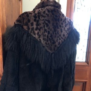 Vintage Carole Little fur jacket